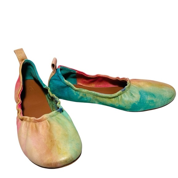 Jasper & Jeera Anthropologie Women's Watercolor Slip-on Flats Sz-10 - Picture 3 of 7